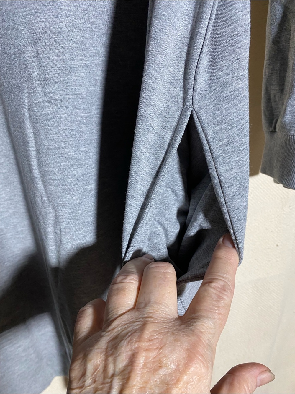 Gray Hooded Sweatshirt Dress with Hip Hop Streetwear Bear Graphic - Picture 3 of 11